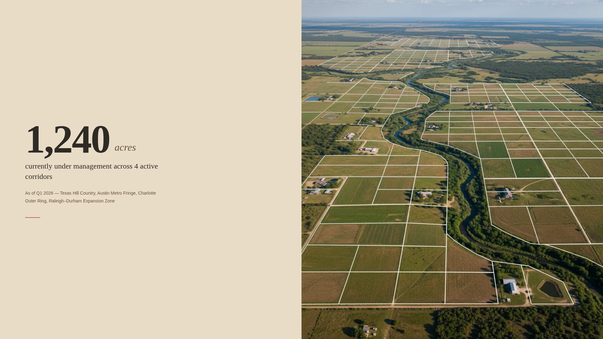Strategic Land Banking Landing Page Template
