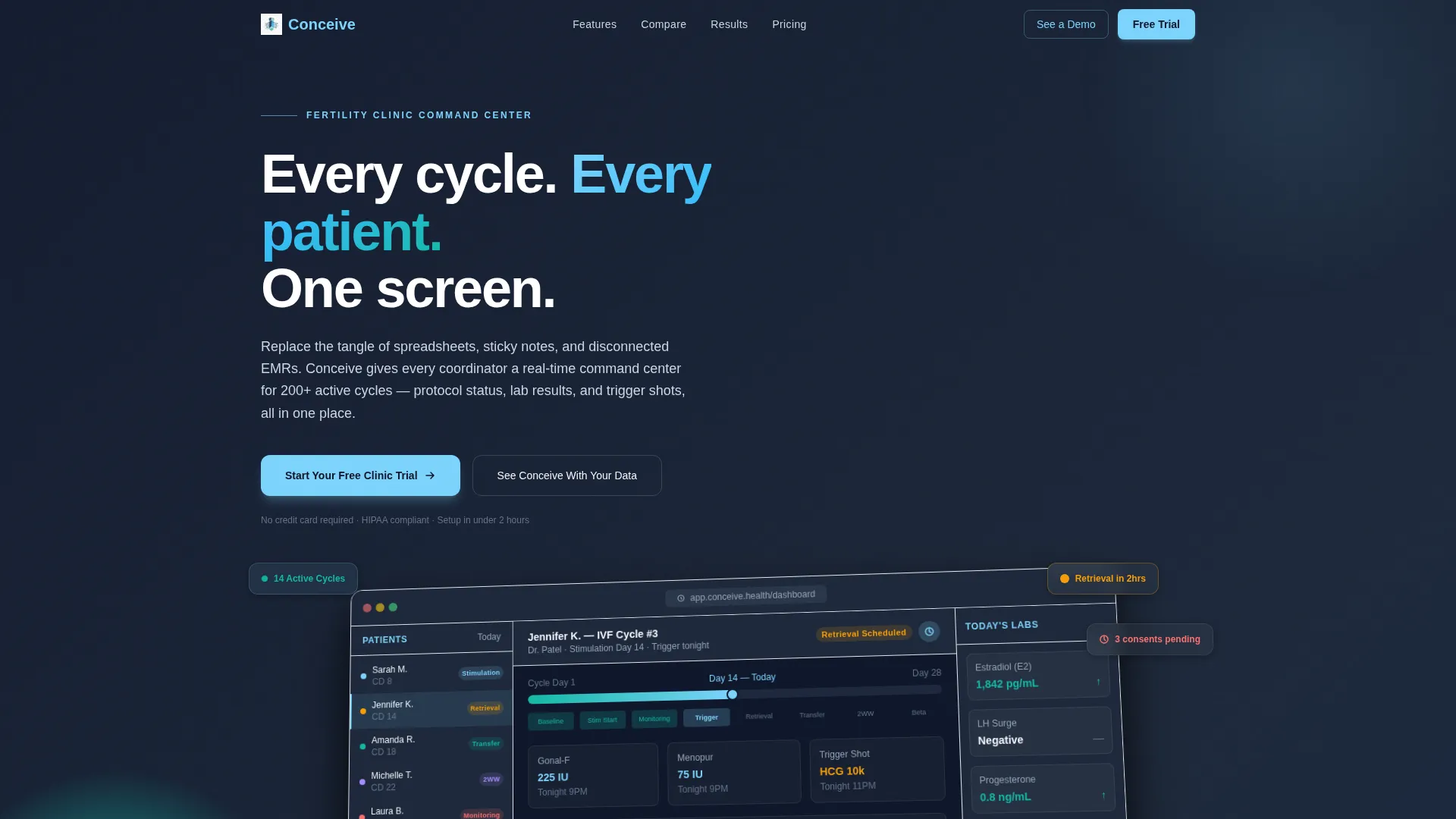 Fertility CRM Landing Page Template