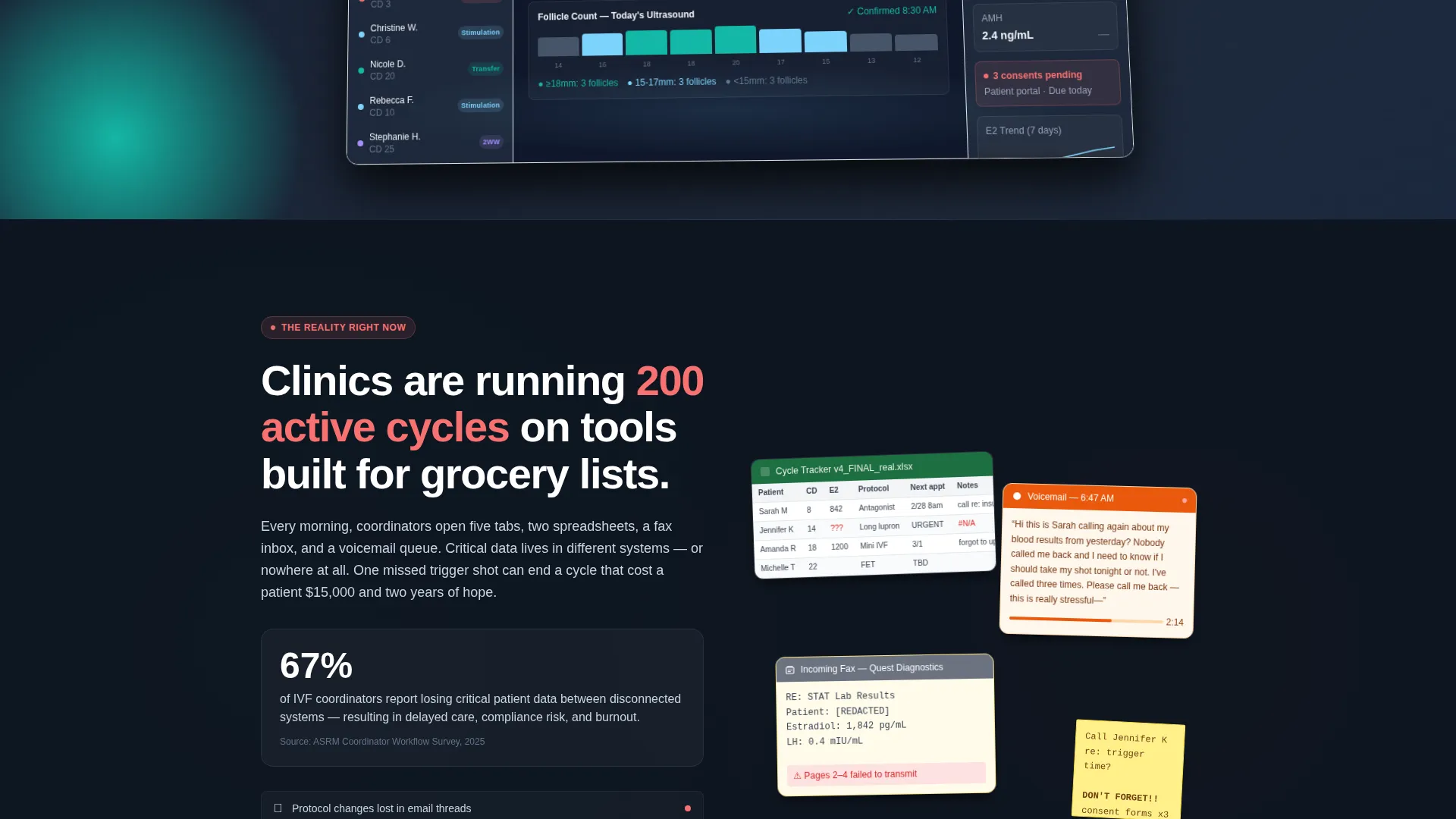 Fertility CRM Landing Page Template