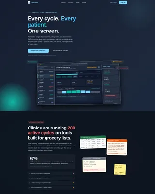 Fertility CRM Landing Page Template