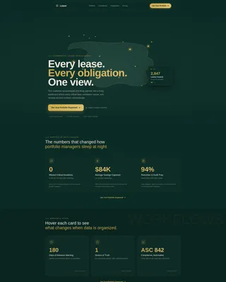 Precision Portfolio Landing Page Template
