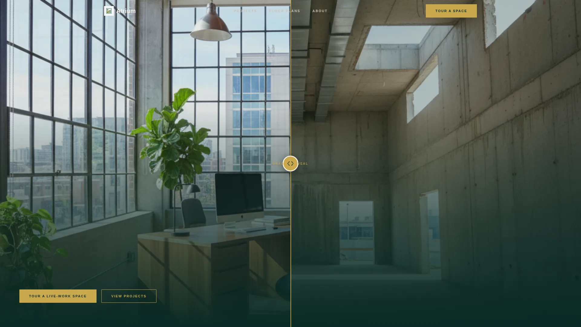 Executive Live-Work Space Developer Landing Page