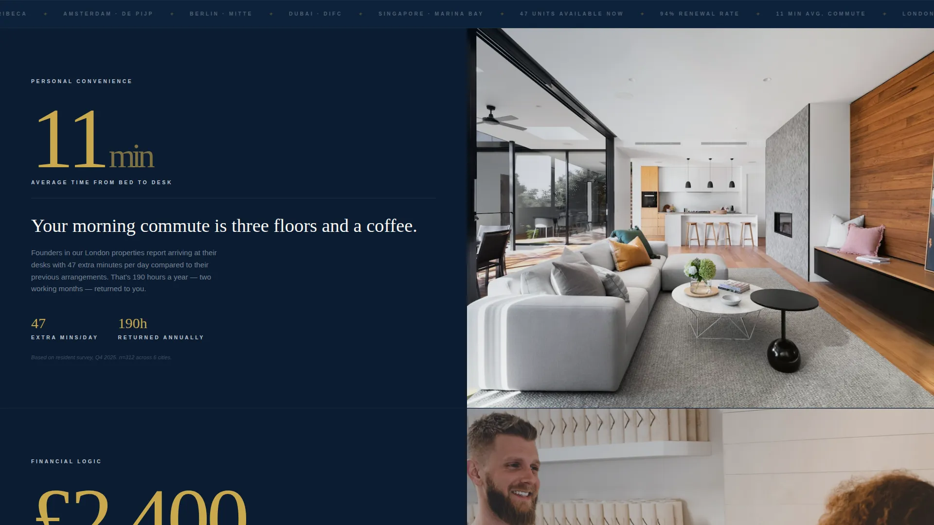 Live/Work Space Landing Page Template