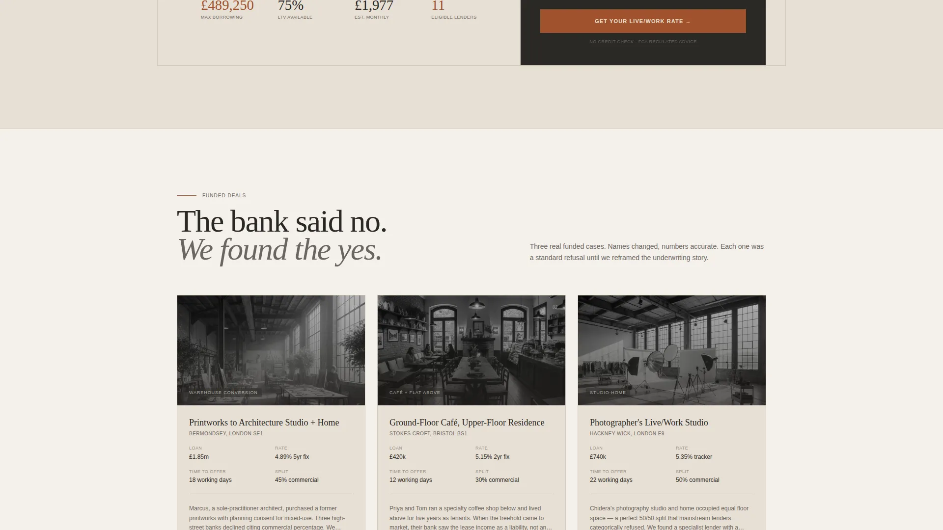 Mixed-Use Mortgage Specialist Landing Page Template