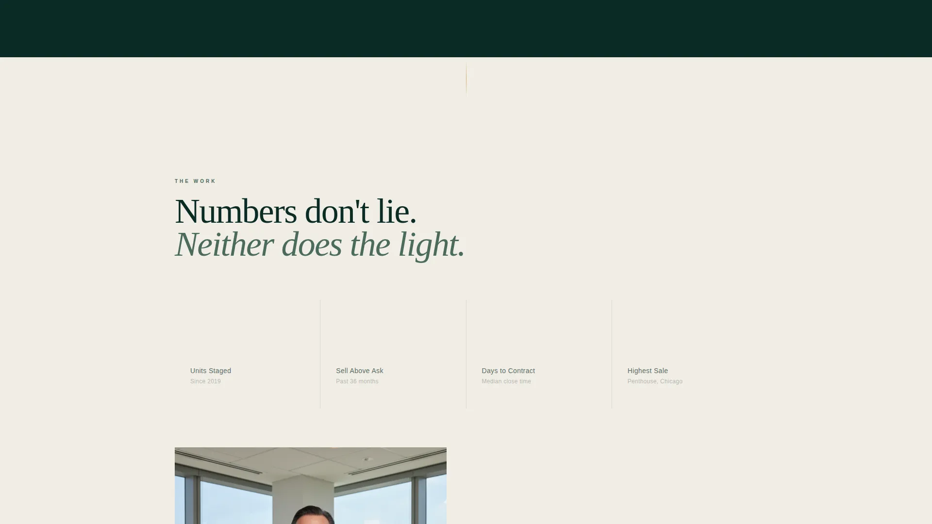 Immersive Live/Work Space Stager Landing Page