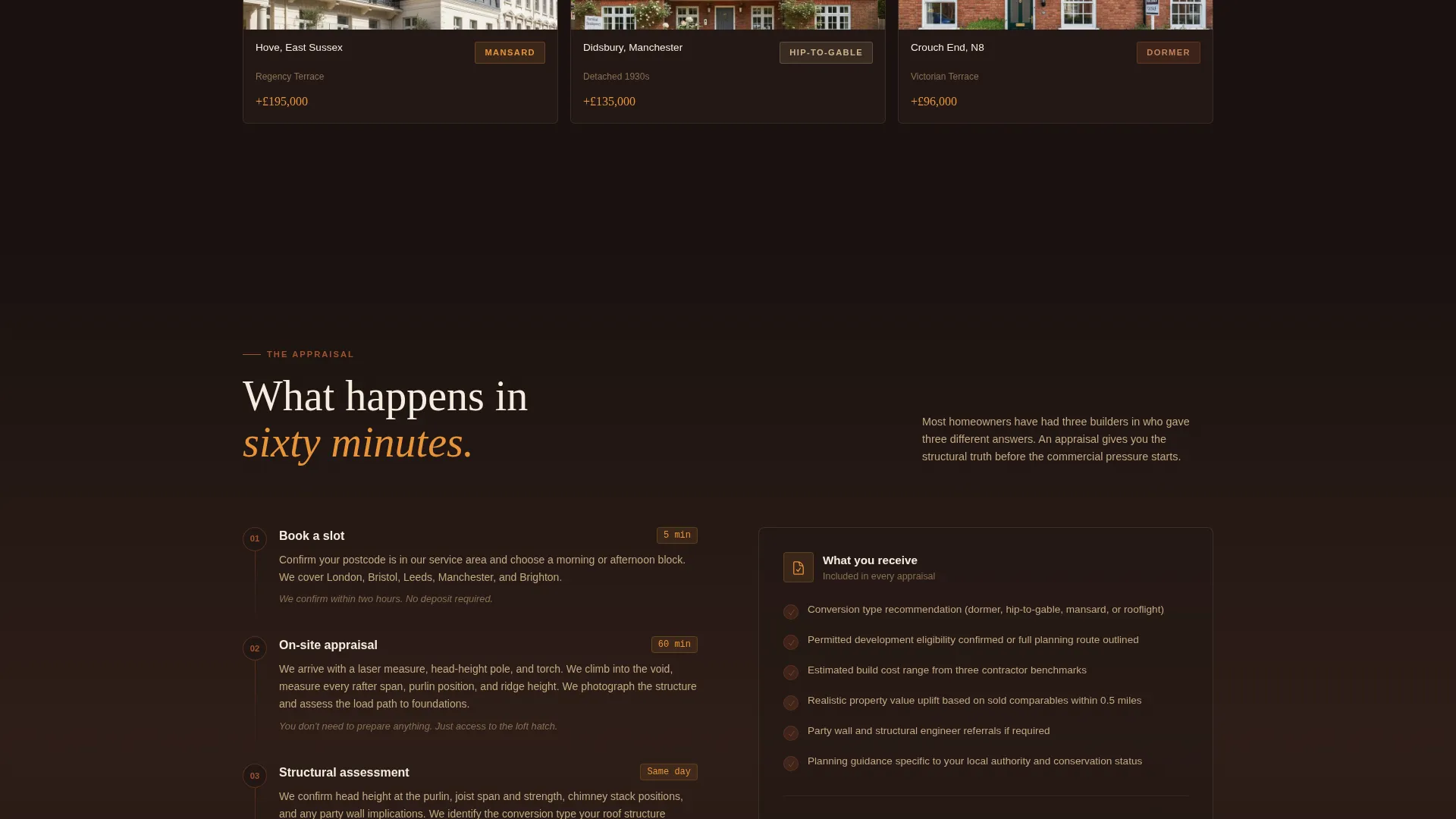 Loft Conversion Appraiser Landing Page Template