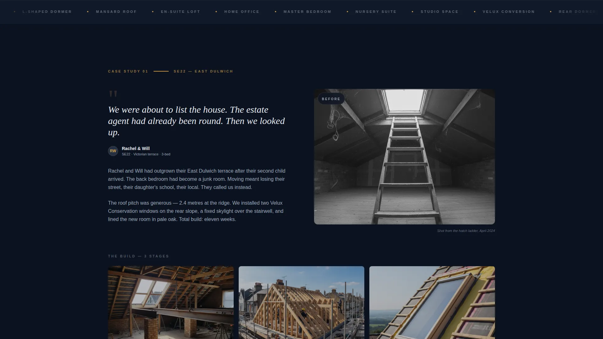 Loft Conversion Developer Landing Page Template
