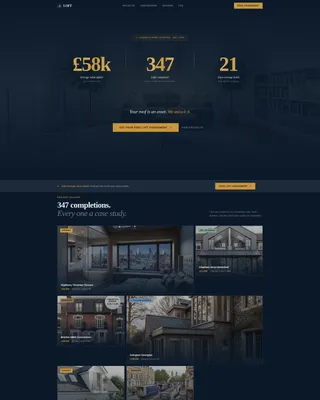 Loft Conversion Gallery Landing Page Template