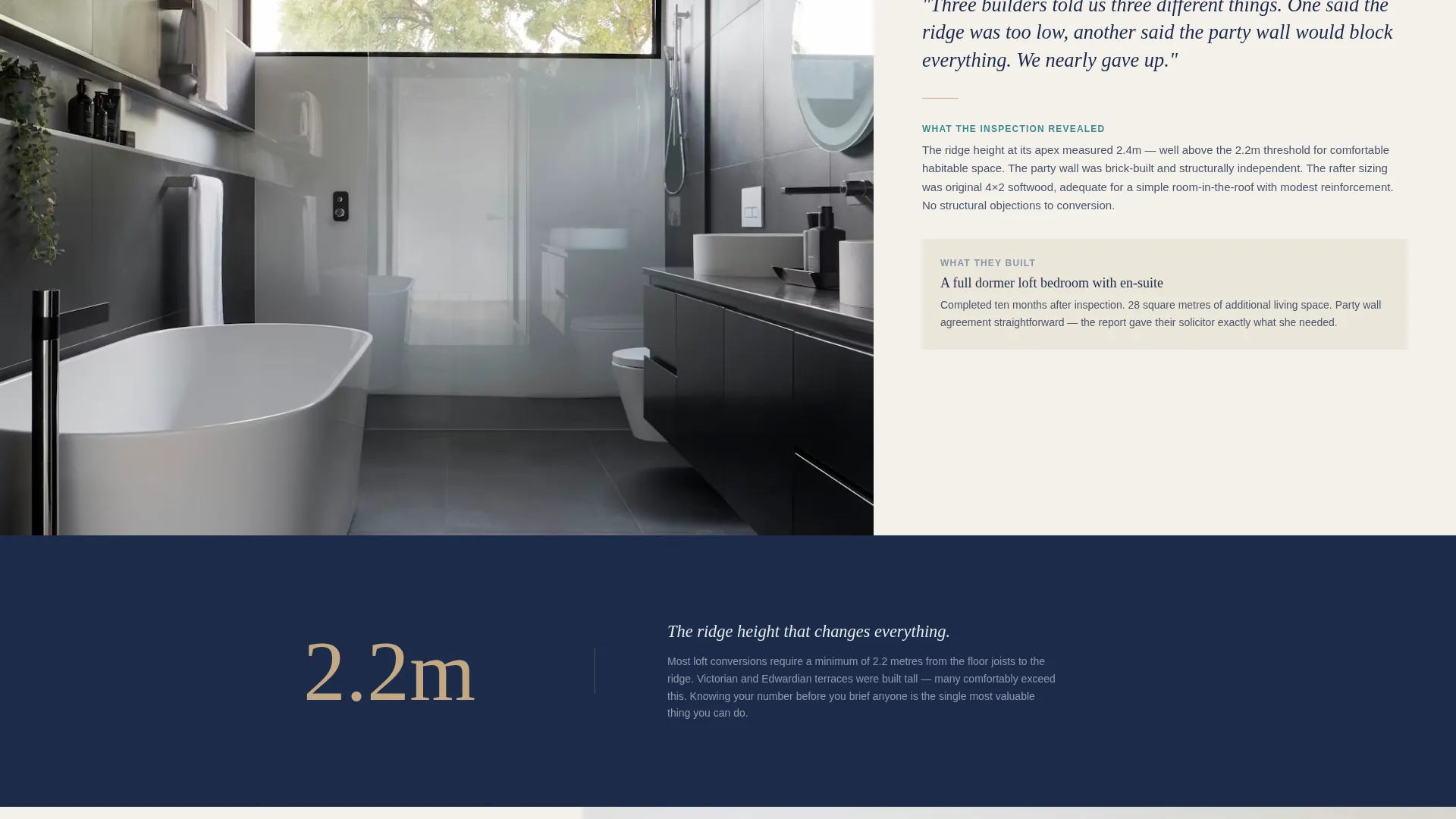 Loft Conversion Inspector Landing Page Template