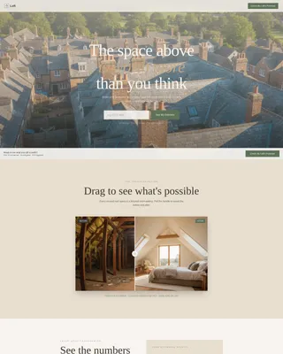 Conversion Mortgage Landing Page Template | Loft