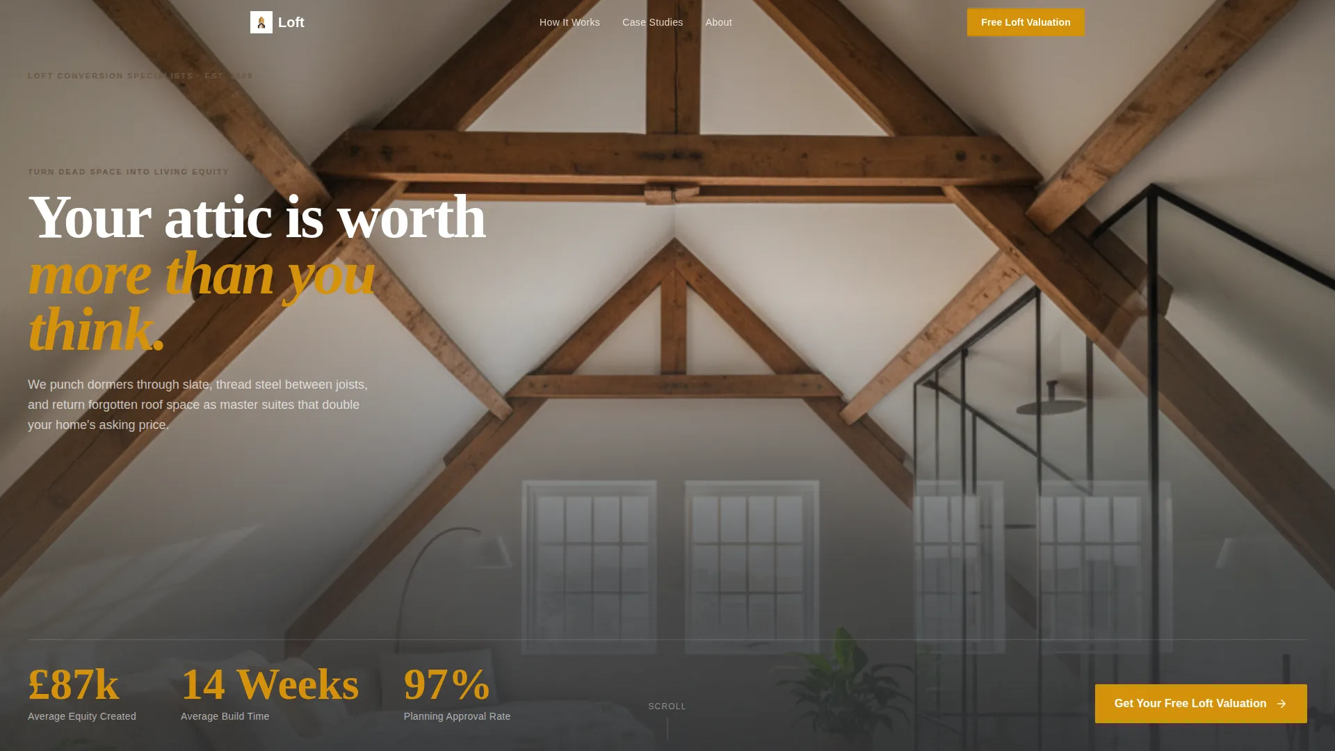 Loft Conversion Lead Generation Landing Page Template