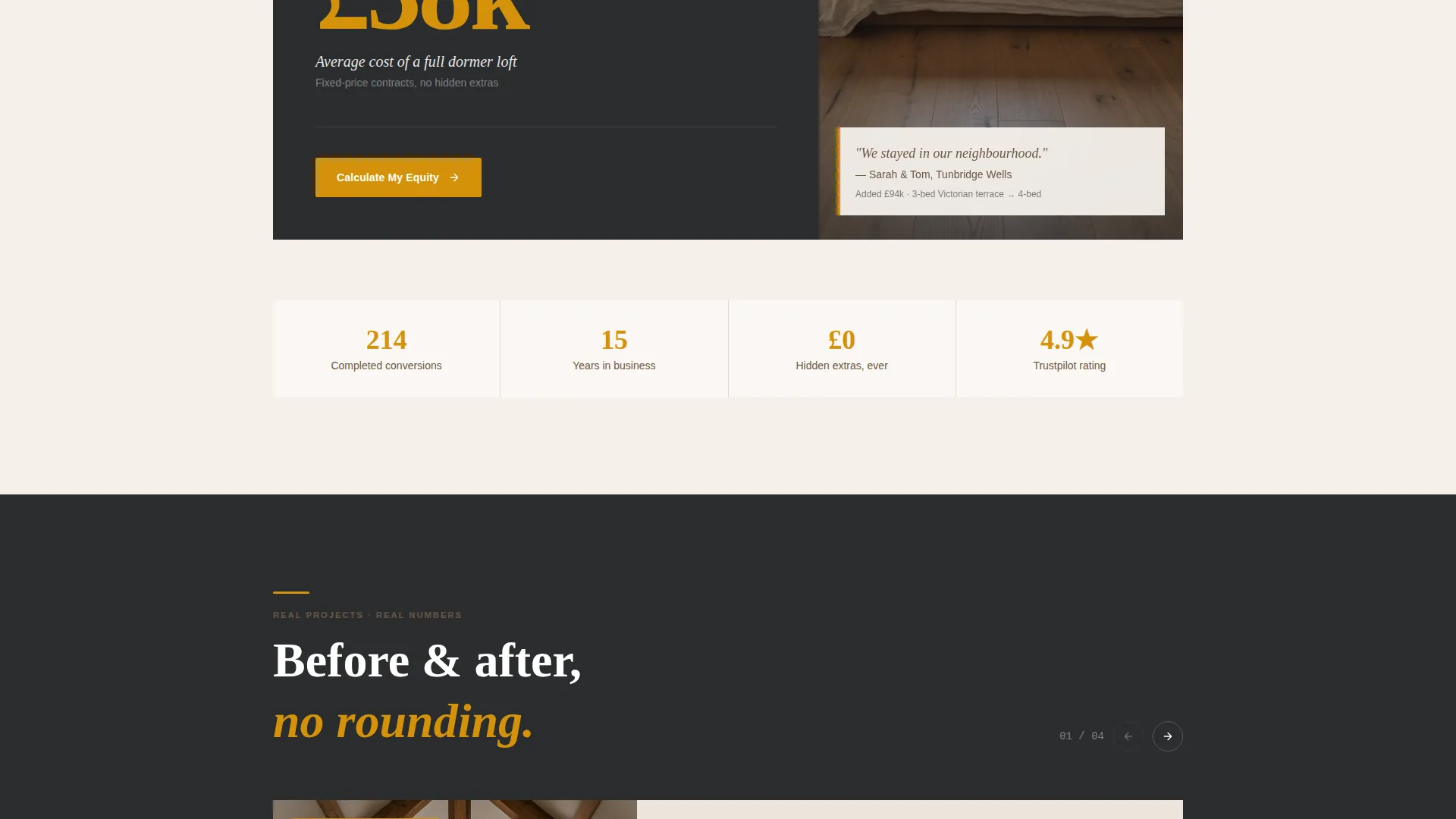Loft Conversion Lead Generation Landing Page Template