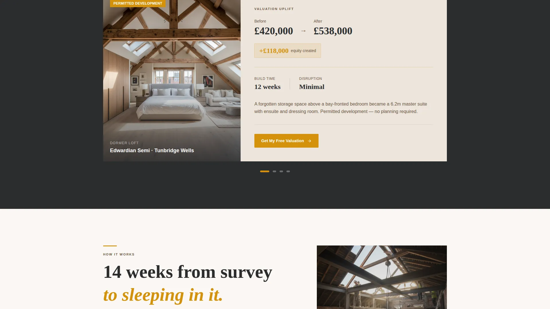 Loft Conversion Lead Generation Landing Page Template