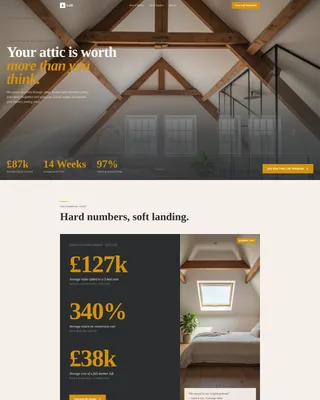Loft Conversion Lead Generation Landing Page Template