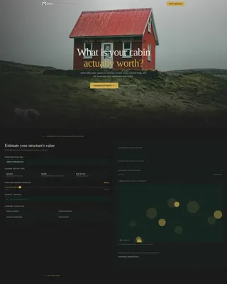 Log Cabin Appraiser Landing Page Template