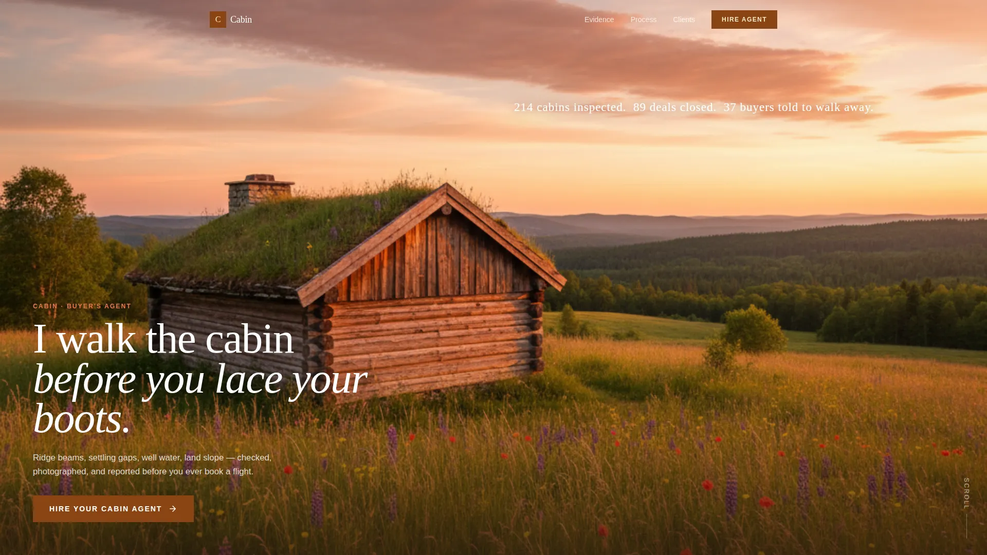 Trusted Logcabinbuyer Landing Page Template
