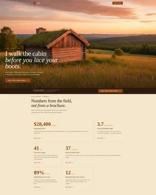 Trusted Logcabinbuyer Landing Page Template