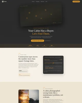 Log Cabin Specialist Agent Landing Page Template