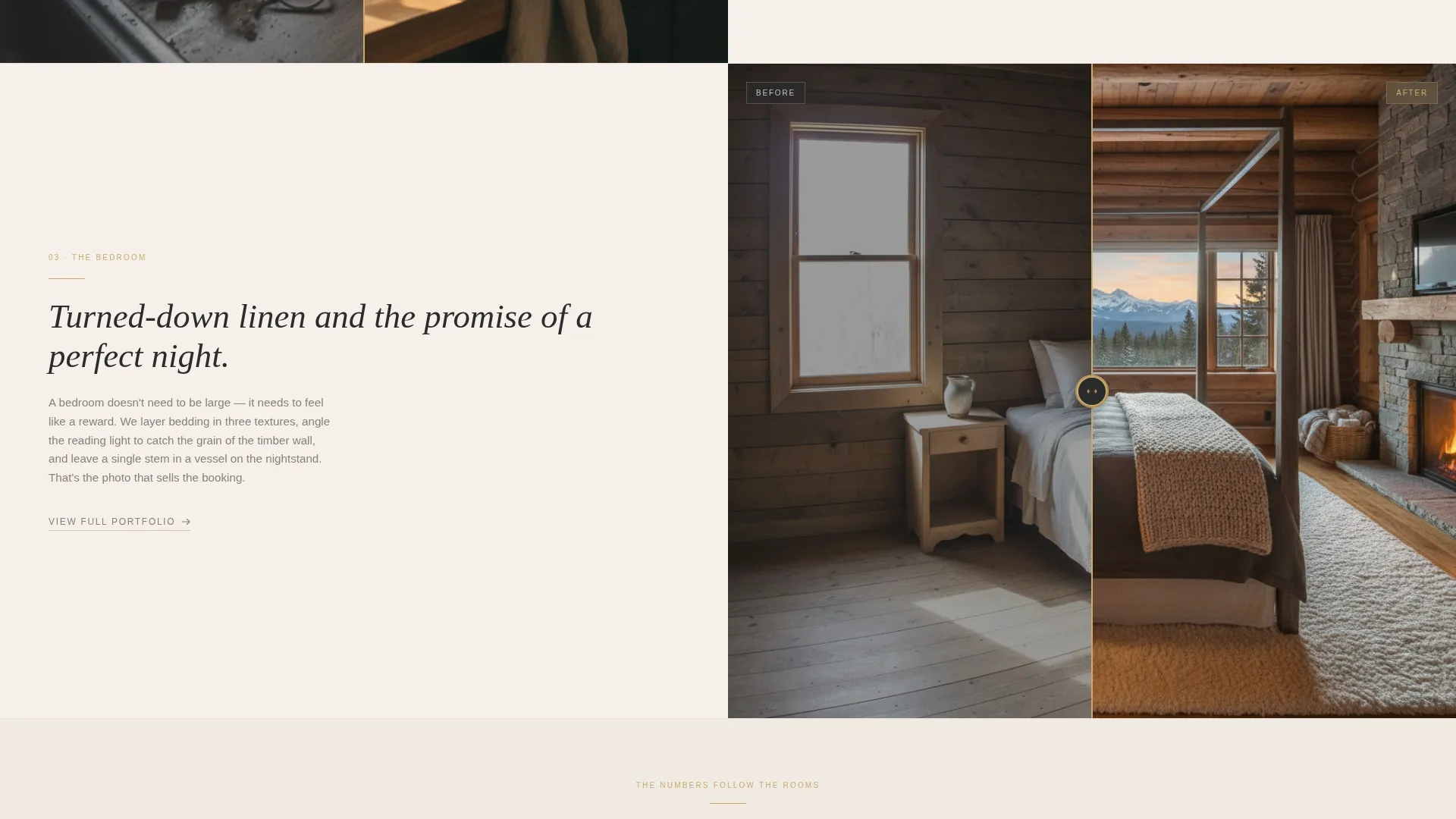 Log Cabin Staging Studio Landing Page Template