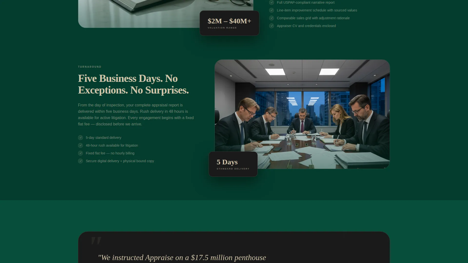 Precision Condo Valuation Landing Page Template