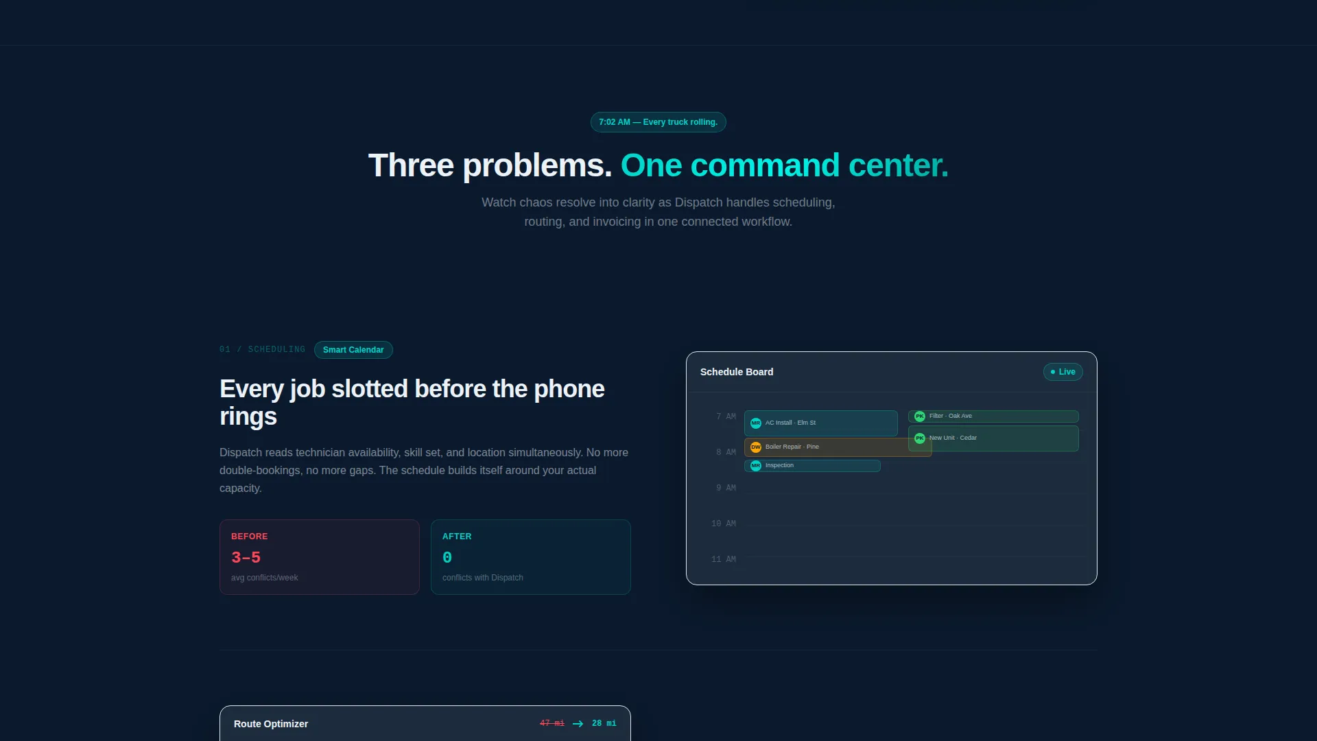 Field Service Landing Page Template