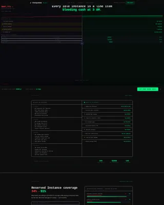 FinOps Technology Booking Website Template