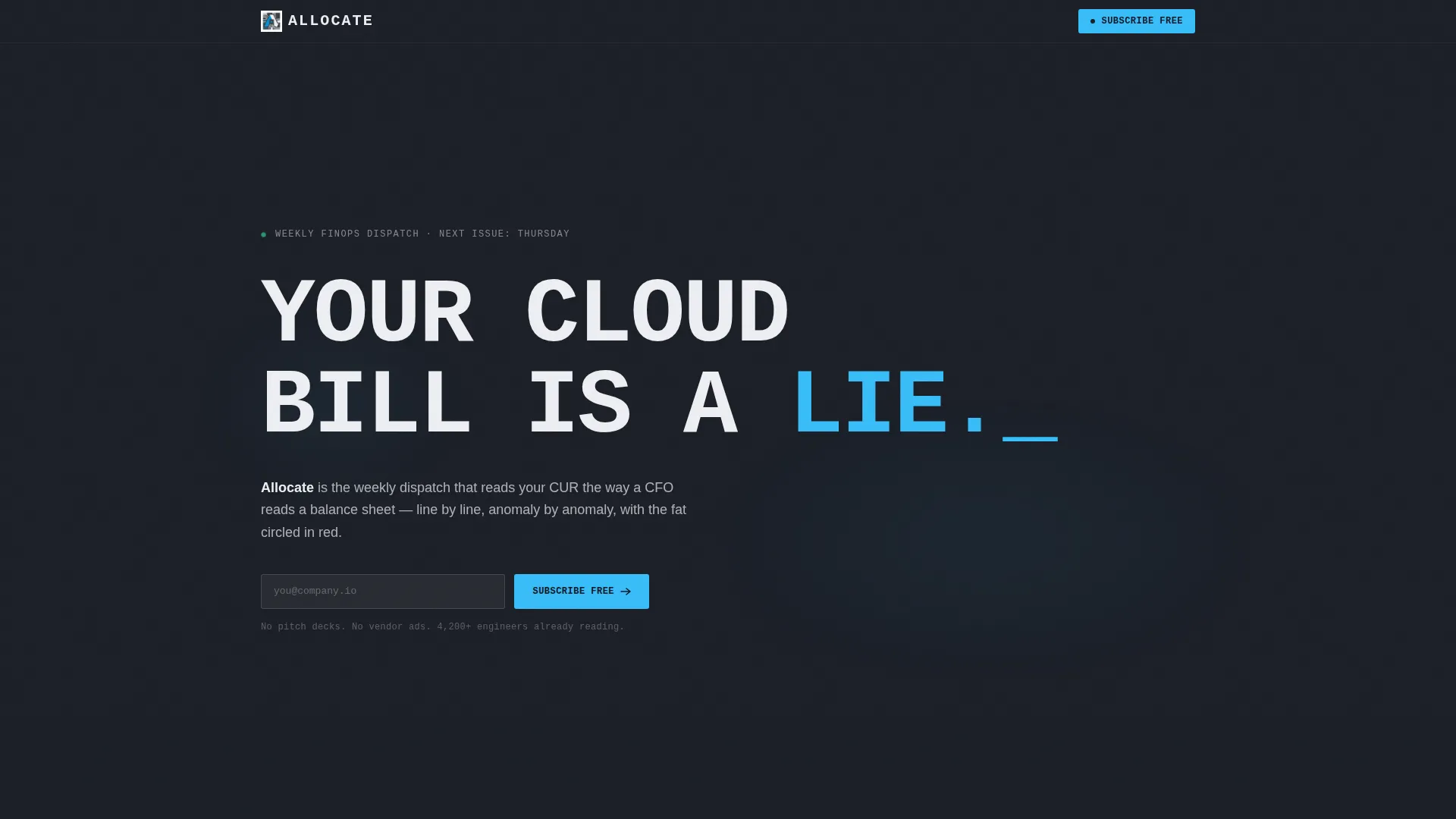 FinOps Technology Professional Website Template