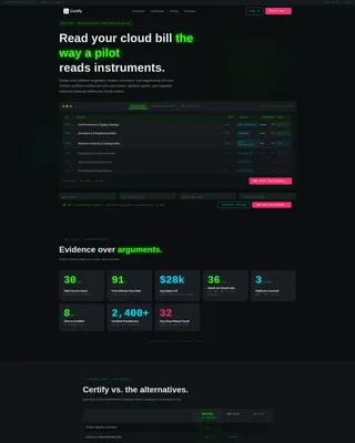 FinOps Technology Specialist Professional Website Template