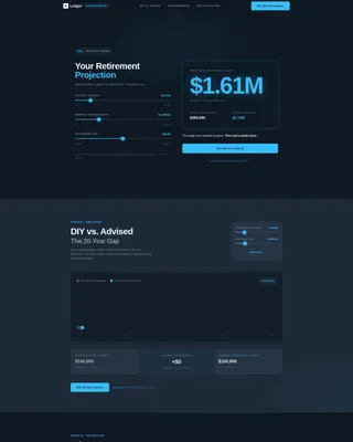Financial Advisor 404 Error Recovery Website Template