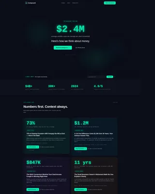 Financial Advisor Blog & Content Platform Website Template
