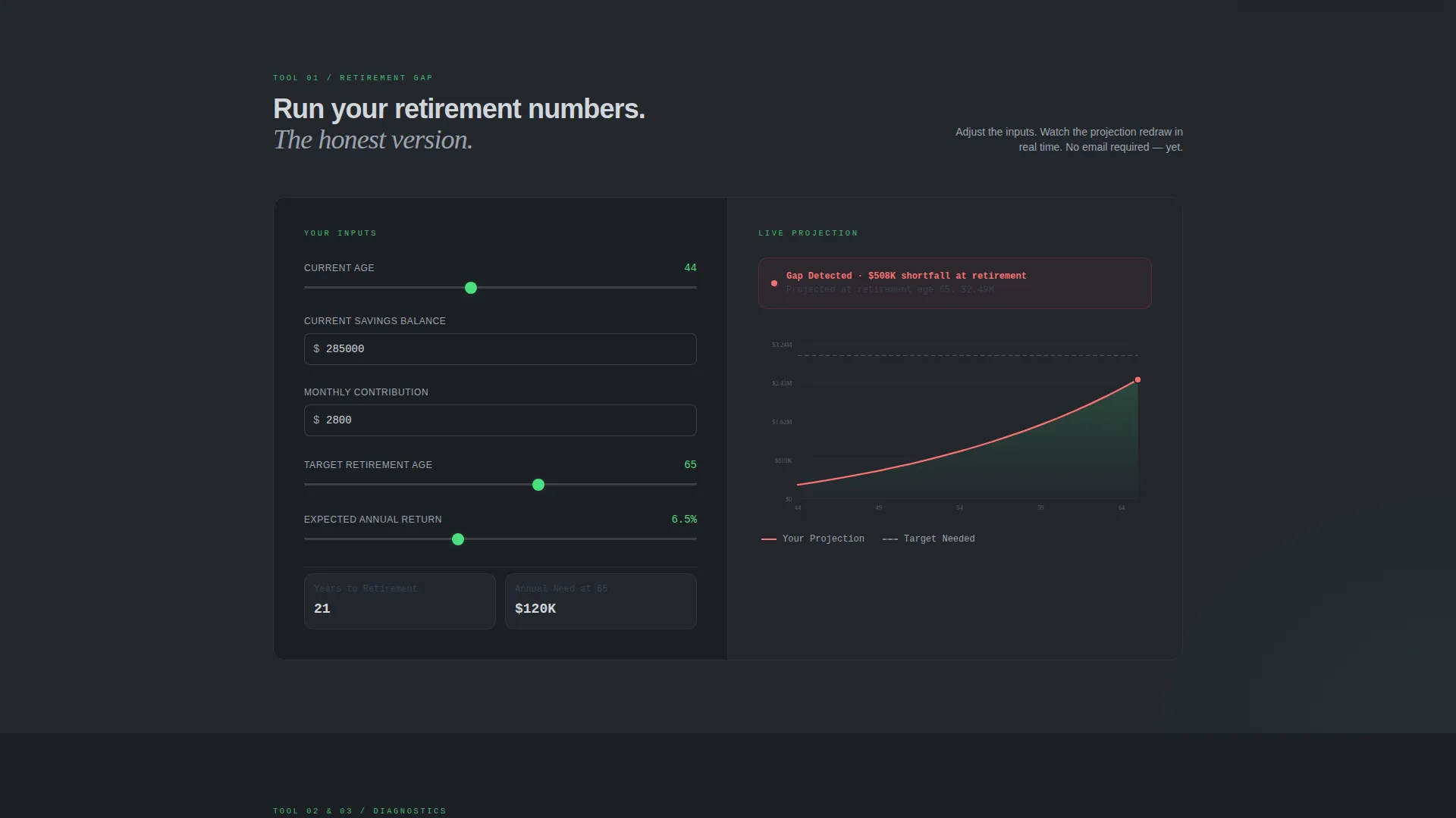 Fee-Only Financial Advisor Website Template with Retirement Tools