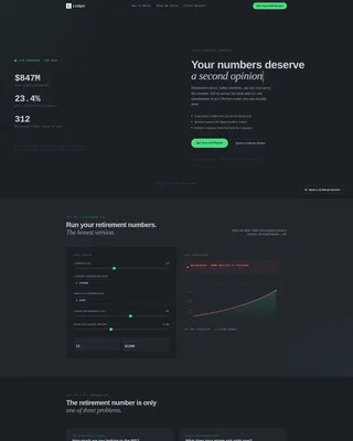 Fee-Only Financial Advisor Website Template with Retirement Tools