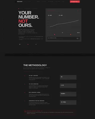 Independent Fee-Only Financial Advisor Projection Website Template