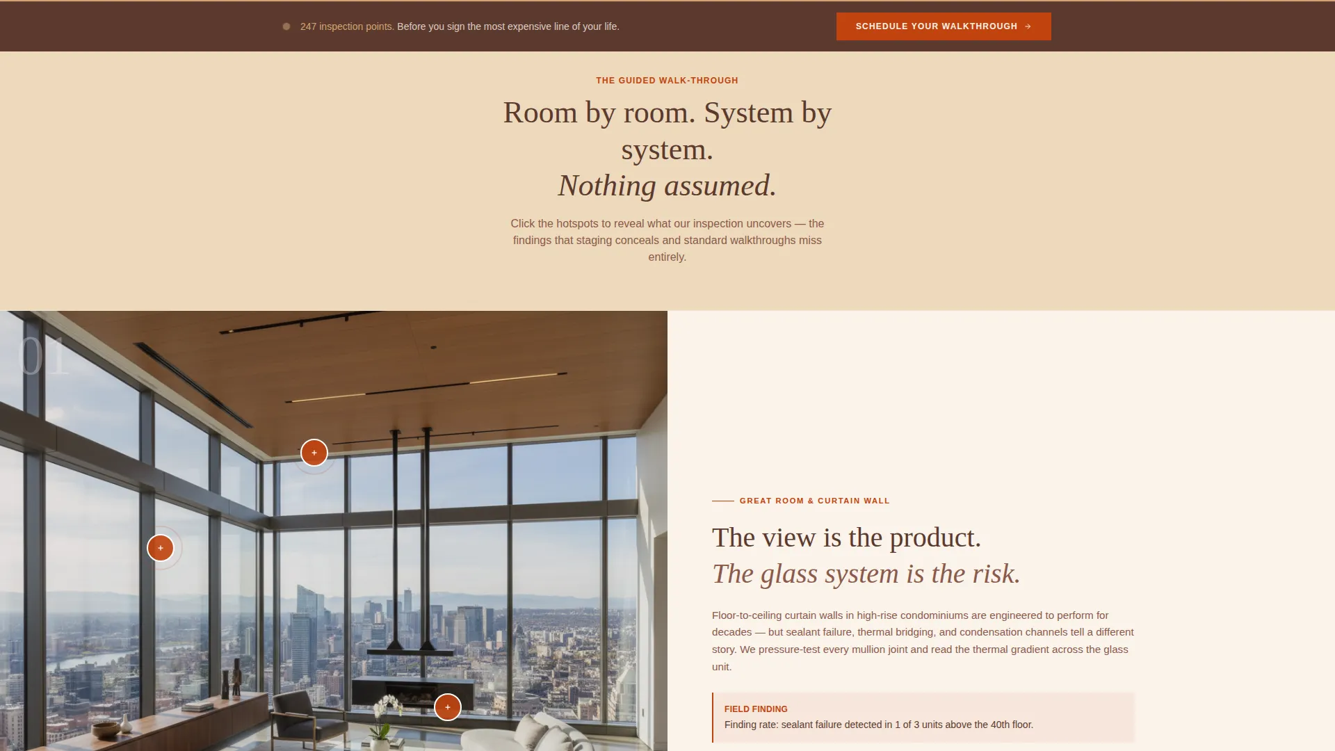 Luxury Condo Inspection Landing Page Template