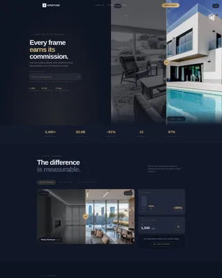 Condo Photography Landing Page Template | Aperture