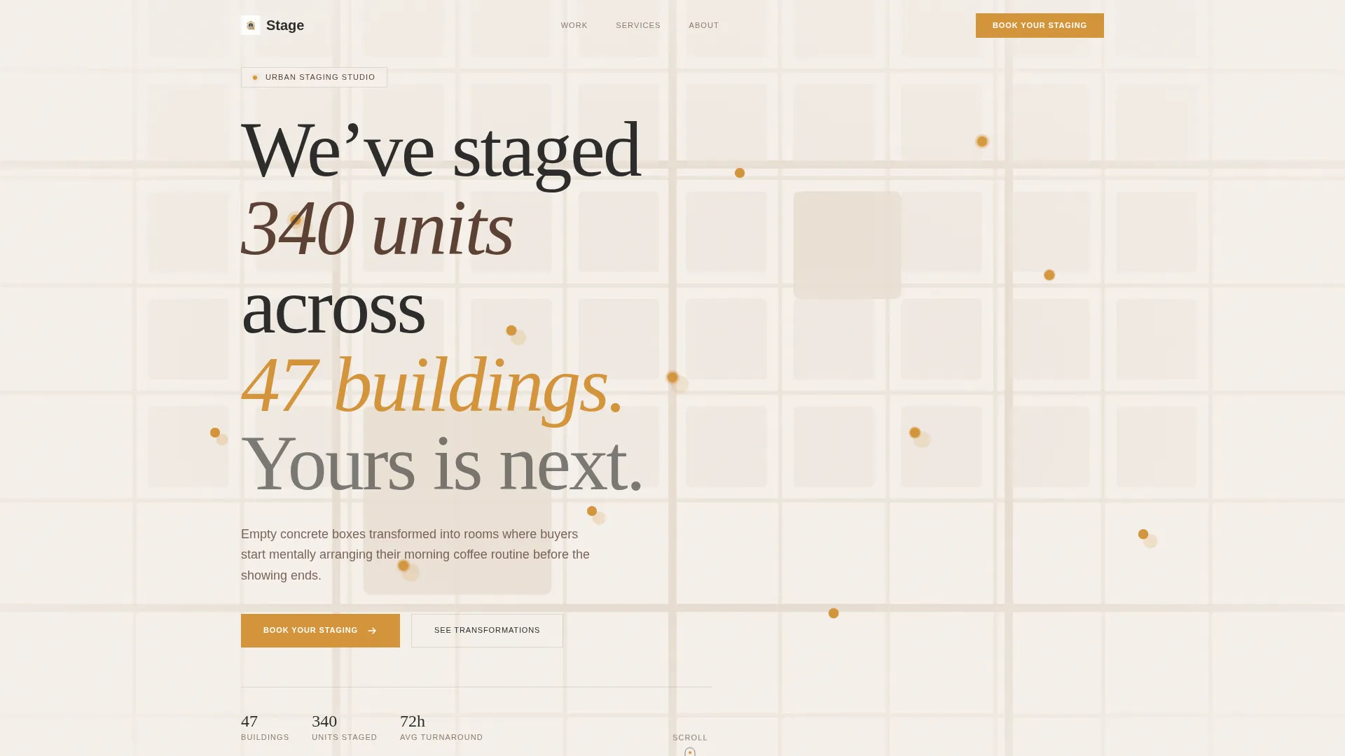 Luxury Condo Staging Service Landing Page Template