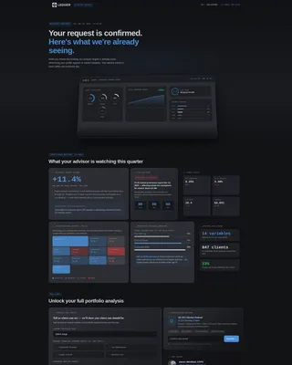 Financial Advisor Post-Signup Briefing Website Template