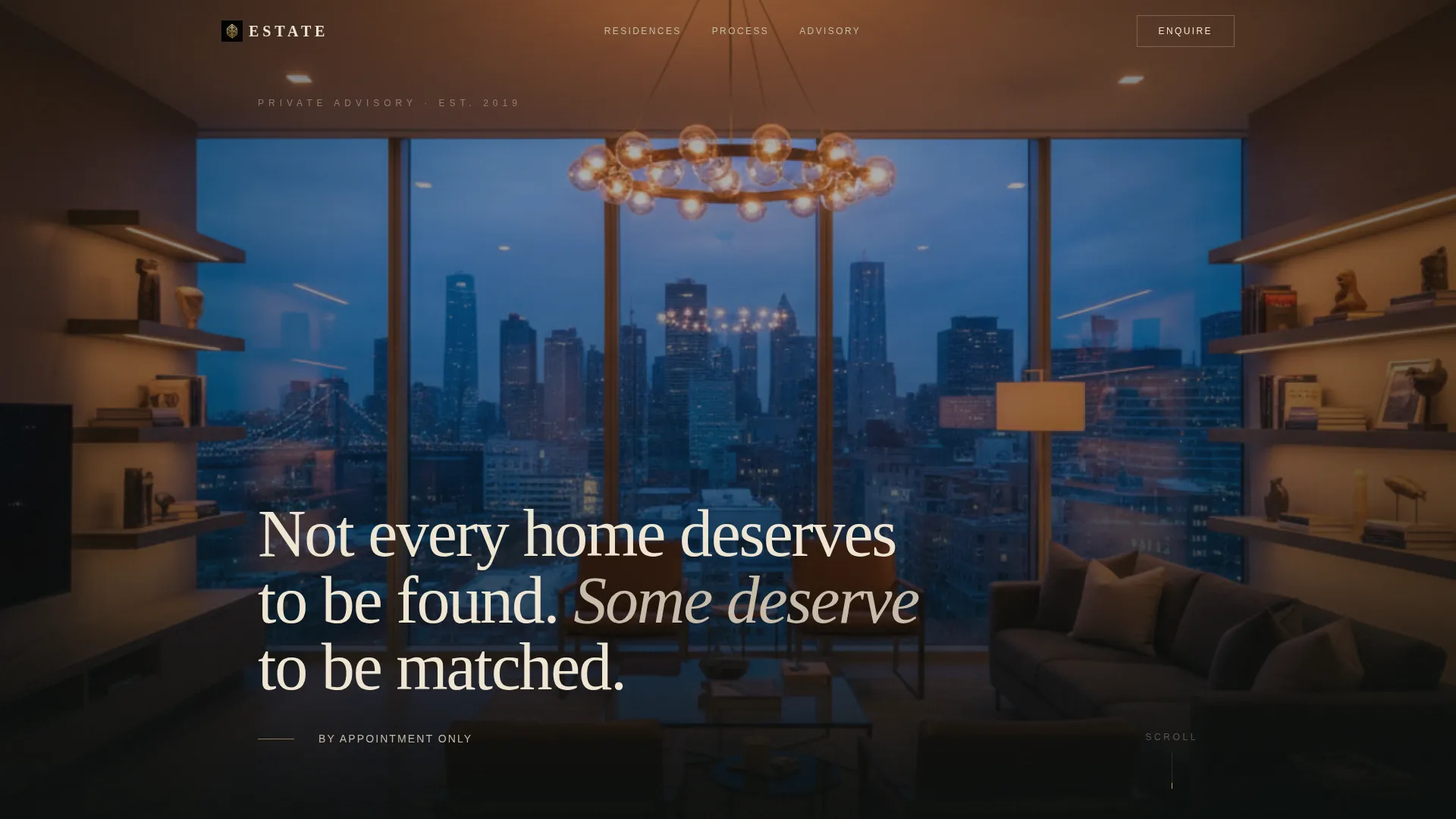 Exclusive Luxury Real Estate Agent Landing Page