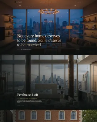 Exclusive Luxury Real Estate Agent Landing Page