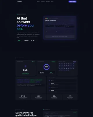 Financial Services AI Chatbot Landing Page Template