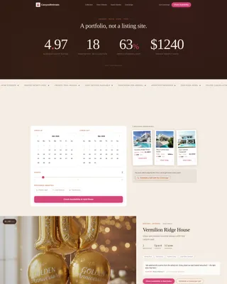 Luxury Vacation Rental Landing Page Template