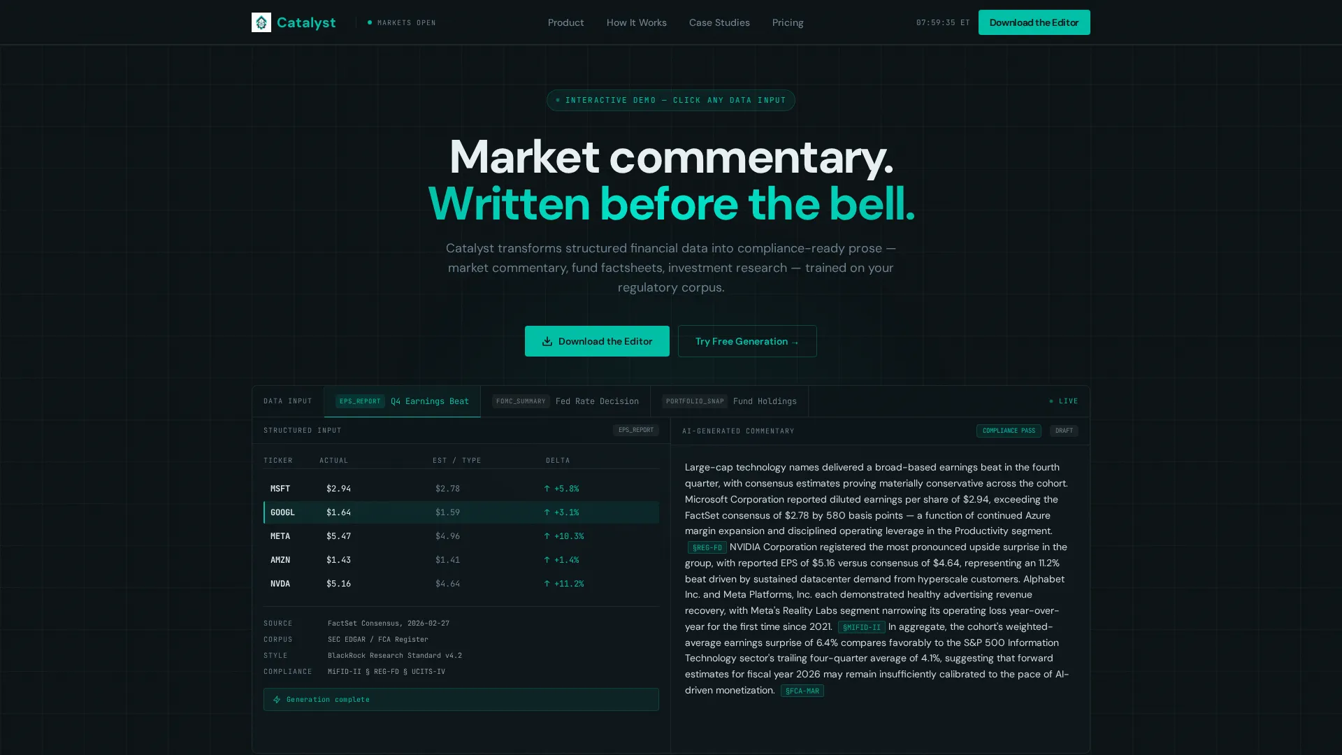 AI for Financial Specialist Privacy Policy Website Template