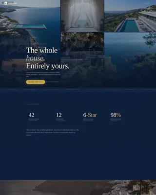 Luxury Villa Rental Landing Page Template