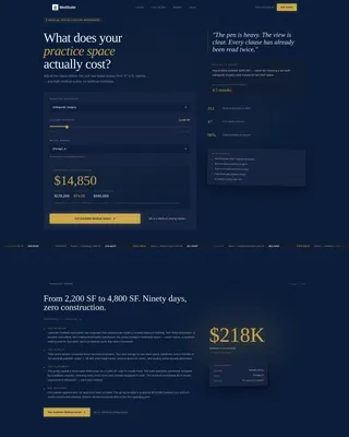 Medical Office Leasing Landing Page Template