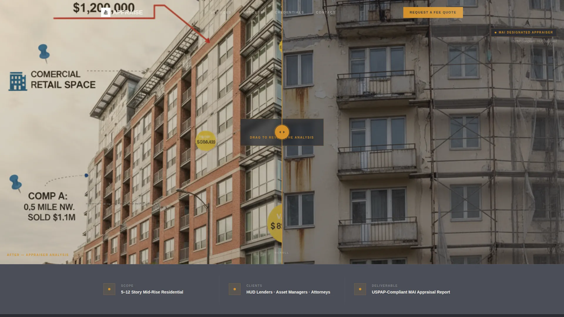 Trusted Appraiser Comparison Landing Page Template