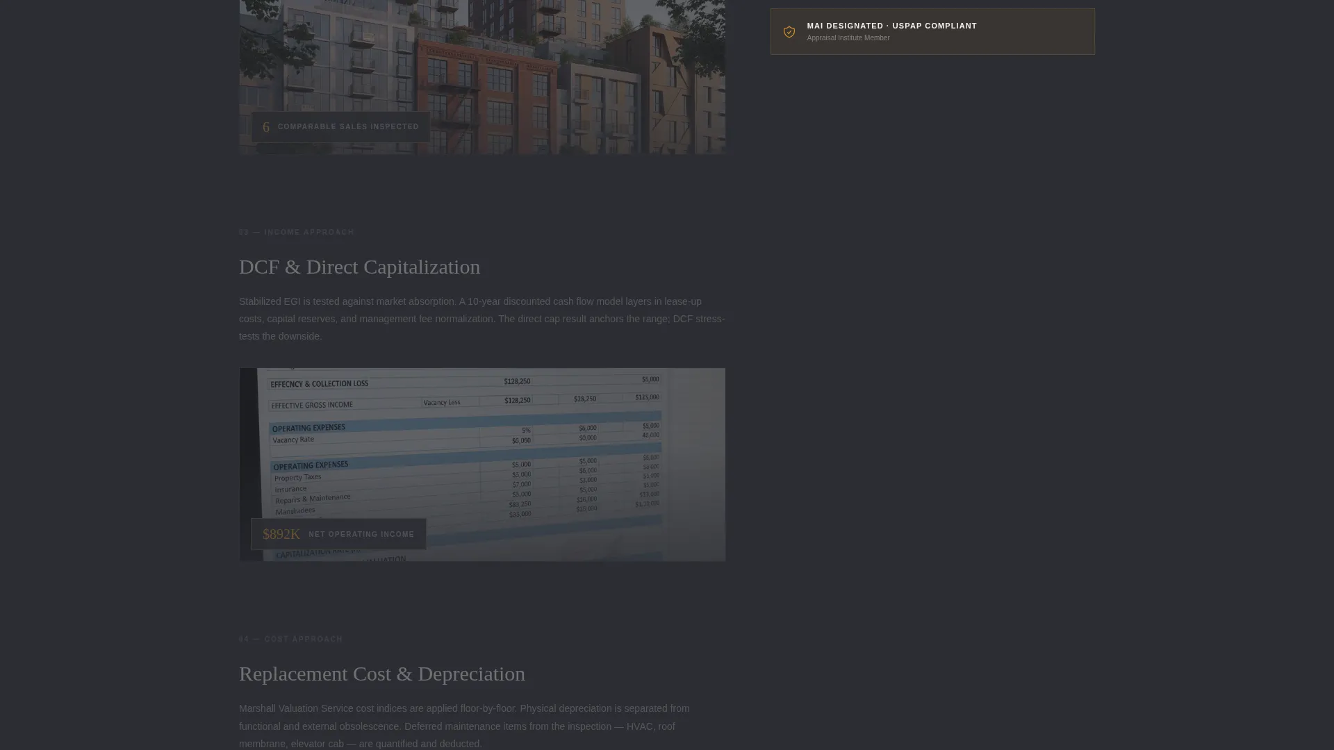 Trusted Appraiser Comparison Landing Page Template