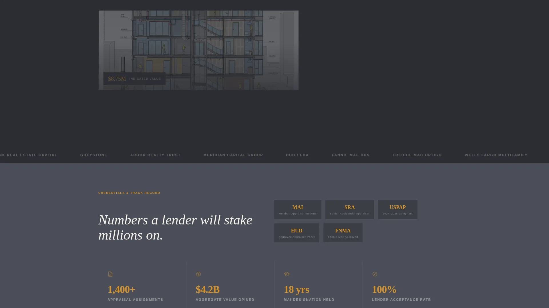 Trusted Appraiser Comparison Landing Page Template