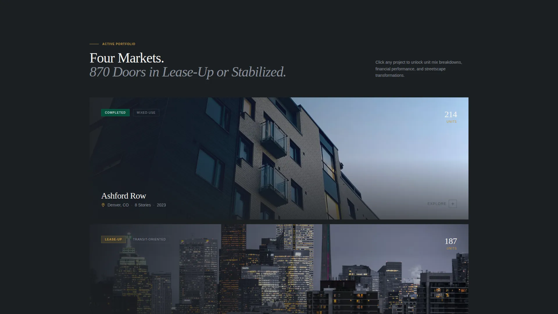 Mid-Rise Developer Landing Page Template