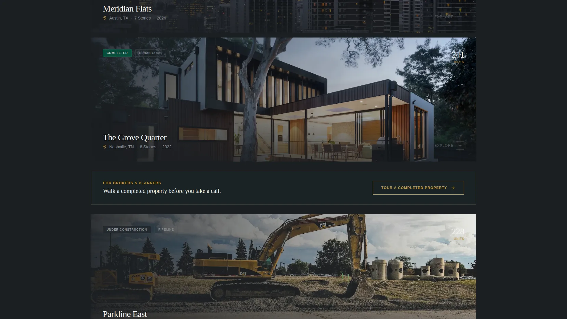 Mid-Rise Developer Landing Page Template