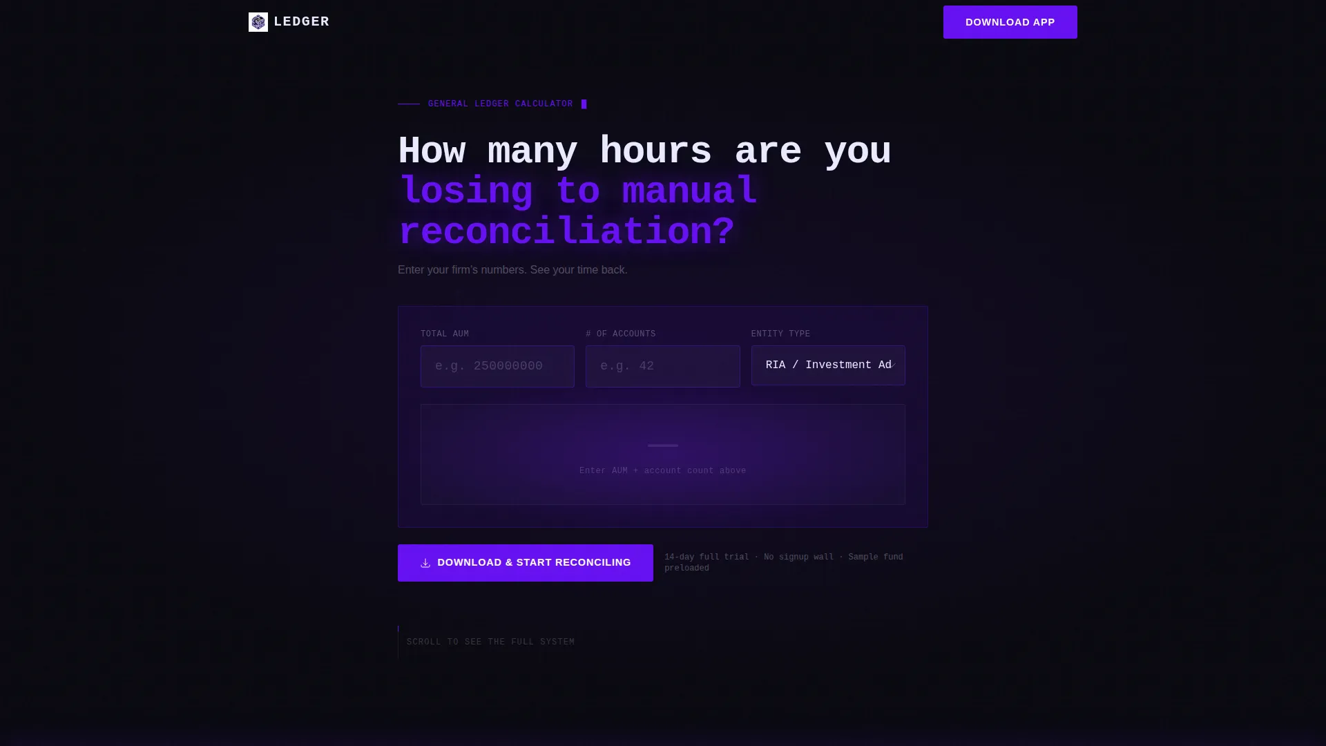 Accounting Software Landing Page Template